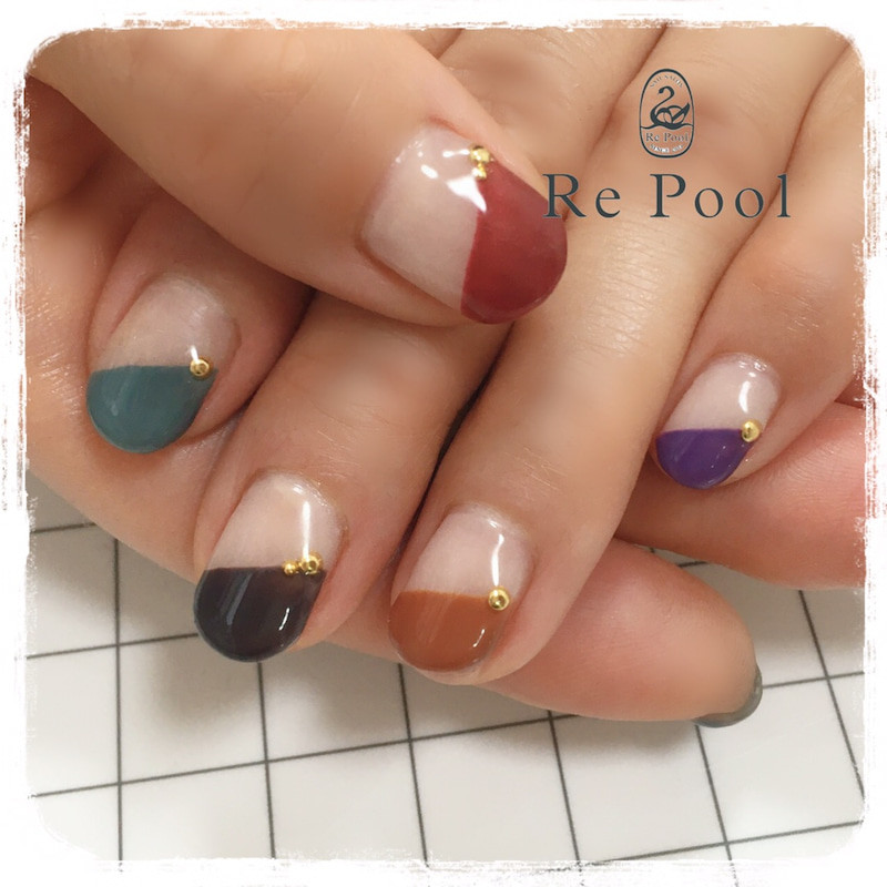 カジュアルお洒落ネイル